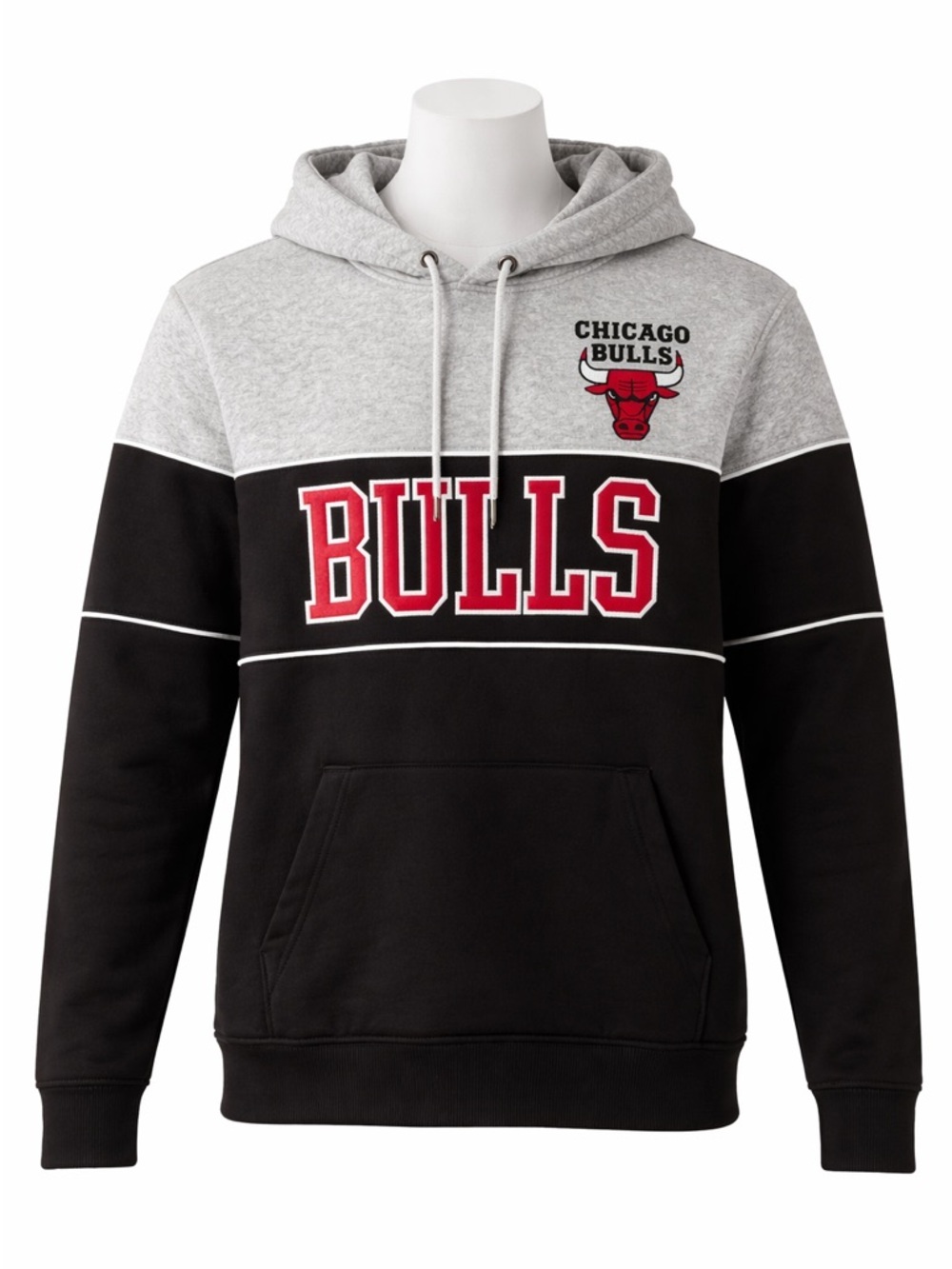 Size M NBA Chicago Bulls Men’s Hoodie Pullover Colorblock Logo Pocket